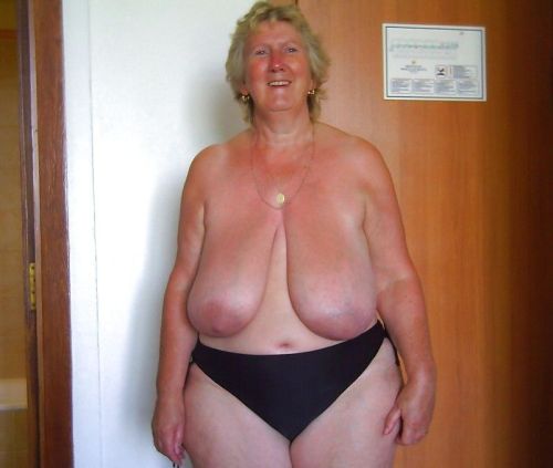 Big fat saggy granny tits