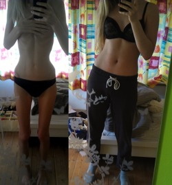 liizdeldin13:  noflyingfucks:  iamrising:  5/2/2013 - 25/10/2014.This is probably the hardest one for me to post.The craziest thing is that back in February 2013 I actually thought I was getting fitter and “healthier”. My eating disorder made me think