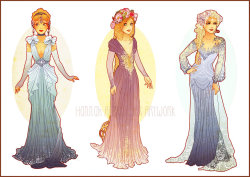 madelinelime:  silensy:  dreams-of-a-disney-wonderland:  Disney Girls Art Nouveau  I want Mulan’s dress.  FINALLY someone who understands the Art Nouveau aesthetic and isn’t just hur hur let me throw more lines and cloth on it.