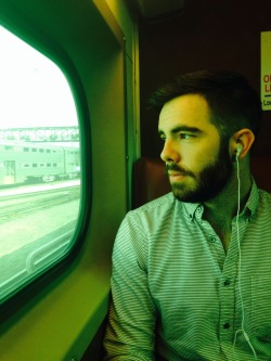 arbitrary-stag:  So my sister took a candid pic of me on the train into the city this morning. Sneaky sneaky..  