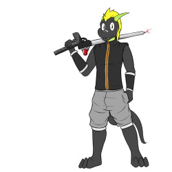 RPG FuzeInteresting prompt, since it&rsquo;s my own avatar, I decided to go with what I like to play most in single RPG games, which is usually a stealth character that incapacitates rather than kill.  So the weapon is a stun gun/stun baton hybrid. 