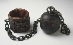 Ball and chain found in Thames. The world’s only known complete ball and chain, dating back to the 17th or 18th century and believed to have once been attached to a convict who drowned trying to escape, has been found in the Thames.