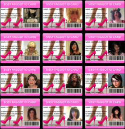 lacisissy:  exposedsissy:  sissysquirts I will now be issuing Sissy Faggot ID cards for all sissies approved in the stable. So please help me expose these sissy girls by liking and resharing 💋http://www.sissysquirts.com/p/sissies-exposed.html  Exposed…