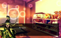 godtricksterloki:  veliseraptor:  first of all loki what the shit is your room and second of all I cannot even tell you how hard I am laughing right now everything is perfect and nothing hurts  What the fuck is going on here???  Oh, so THAT&rsquo;S