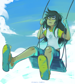 I wanted to mess around with colors and drew some Jade :y