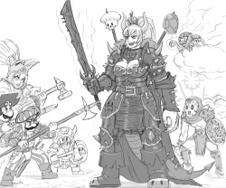 flick-the-thief:Bowsette as chaos warrior.