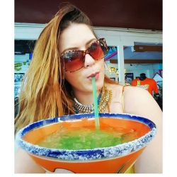Few days late for National Margarita Day but I could not pass this up. I booked the cutest little hostel off the beaten path in San Miguel and somehow, after walking for hours, getting myself properly lost&hellip; Ended up drinking this giant margarita
