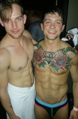 andrewchristian:  undiedude:Tayte Hanson and Sebastian Kross at Hustlaball  PRESIDENTS DAY SALE!!!ITEMS UNDER บ!»» http://www.andrewchristian.com/index.php/sales.htmlPresidents Day Sale-25% off Use Code: 25PRESDAY