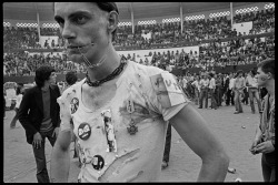 theunderestimator-2:  The definition of DIY punk fashion back in the days of the early punk scene, as documented by Jean Gaumy in 1977 in France during the 2nd  Mont de Marsan  Punk Rock Festival, held in an ancient bullfight arena and featuring bands