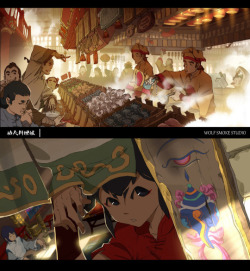 liquidxlead:  leseanthomas:  Chinese studio WolfSmoke Studio’s (Batman of Shanghai) Popular animated short “Kungfu Cooking Girls” is being developed into a series. :-)  Yus  HYPE!!!!
