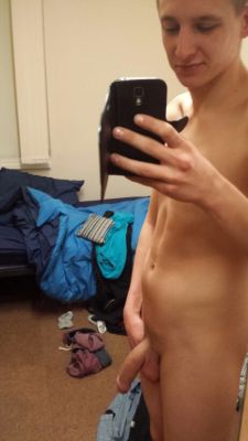 straightexposedboys:  Straight requested guy with a pretty big cock!