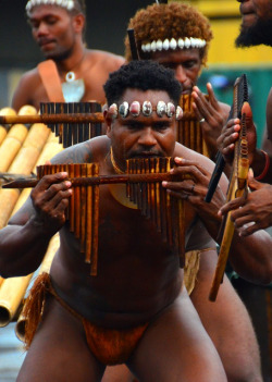 global-citizen-01: Solomon Islands Pan-Pipe Band, Honiara on Flickr. Original Photo by GlobalCitizen01 