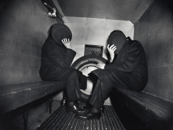  Two Offenders in the Paddy Wagon.  - Weegee