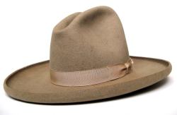 formfollowsfunctionjournal:  Early 1930s NRA tagged Miller cowboy hat. Vintage Haberdashers. 