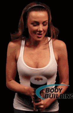 oboobsgif:  Shake Weight hotness, part 2 Follow Boobs Gif