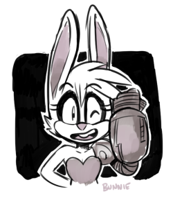 ballad-of-gilgalad:  I picked up the Sonic collection on Humble recently, and I dunno- been thinking about sonic stuff.  Here’s a Bunnie drawing.   