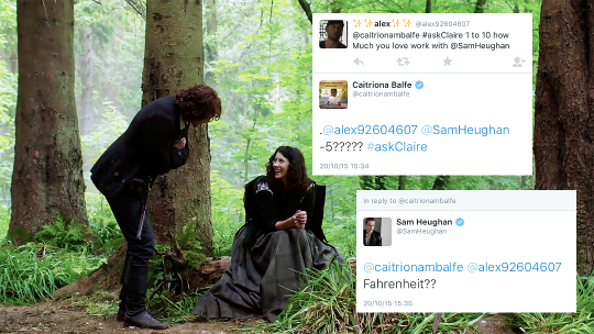 Sam Heughan ♥ Caitriona Balfe (Outlander) #1 Parce que... Tumblr_nwqklakhv01qd68luo4_540