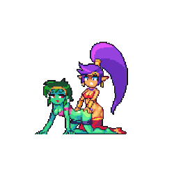 nintendoapprovesmystuff: Sex animation peview beetween rottytops and Shantae.  I’ll probably continue it later, there’s still some fix to do and I need to bring it an end, instead of  a dumb loop. someone made a good wish~ ;9