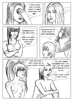 Kate Five vs Symbiote comic Page 204 by cyberkitten01   Some tough conversations being had in the Fortress of Evening. Despite the immediacy of Ohmega and their terrifying reach and influence, Taki gets the gang back on track to what they really need