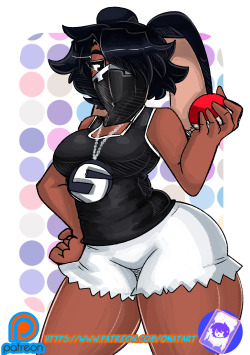 nat2art: These are Patreon’s Badge Request. -OC bunny girl dress as Team skull girl grunt -OC body swap between the two of them - Oriocori possess island girl dancer, now she’s stuck as her pom pom.   hope you all like IT!  if you like my work you