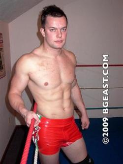 So apparently Finn Balor wrestled for BG East Wrestling, a homo erotic wrestling site! Under the name Devil Devitt! Was able to find these pics…seems to have been taken down from the site. 