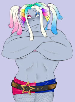 Somebody requested something vaguely like this and I’m pretty sure I did not deliver what they’d hoped for, but&hellip; what the hell, it was fun.I don’t think Bismuth likes this cosplay much!