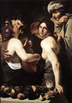 centuriespast:  MANFREDI, Bartolomeo Allegory of the Four Seasons c. 1610 Oil on canvas, 134 x 91,5 cm Dayton Art Institute, Dayton 