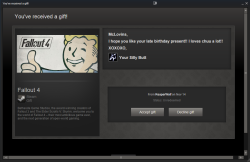 OMG OMG OMG OMG OMG OMG OAGM;AROGINA;LKHNA;LRKGJ;LKGA’LHKN4′GLIjn”BLKAN AAAAAAAAAAAAAAAAAAAAAAAAAAAAHHHHHHHHHHHHHHHHHHHHHHHHHHHHHHHHHHH THE BAE GOT ME FALLOUT 4 HOLY HEEEEEELLLLLL! THANK YOU SOOOO GOD DAMN MUCH! GOD DAMNIT! YES! IT MIGHT AS WELL
