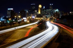 transport-traffic:  traffic : Minneapolis Skyline by allisonherreid 