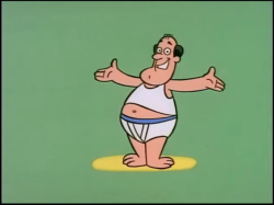 The Sensitive Male in his underwear. Johnny Bravo S01.E01a.