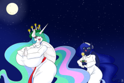 appel-sfw: Happy St. Lucy’s Day my Swedish followers (and everyone else, even if you don’t celebrate this day)! This year Princess Celestia (rightfully) takes the honorary place of St. Lucy and leads her 2-sister band down to Ponyville to bring holiday