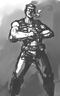 atryl:  I’m Here To Kick Ass And Chew Bubblegum - fast Duke doodle