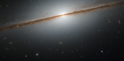 popmech:  Hubble’s Little Sombrero (by NASA Goddard Photo and Video) Galaxies can take many shapes and be oriented any way relative to us in the sky. This can make it hard to figure out their actual morphology, as a galaxy can look very different from