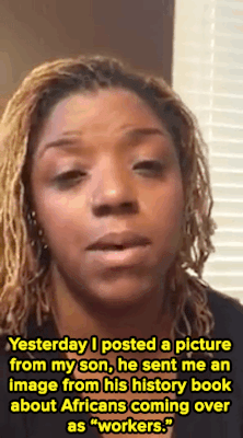 micdotcom:  Watch: A Texas mom called out textbook writers for erasing slavery — and won.  
