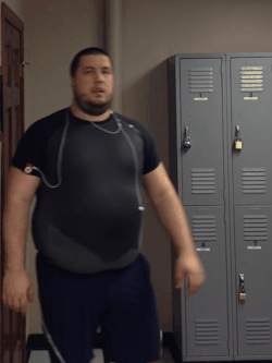 nuzzlebear34:  cubziz:  So I promised more pics. Took a series of photos at the gym this morning and threw it into an animated gif for ya’ll.   Hell yeah