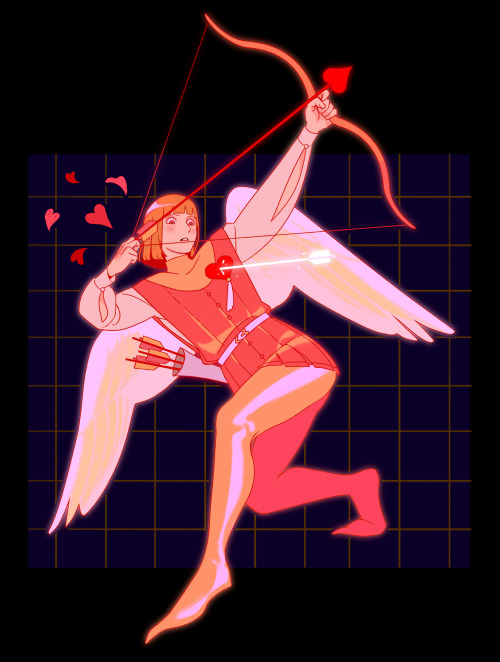 gentlemangeek:sarakipin:  Cupid’s got a crush 💘   @artemispanthar 