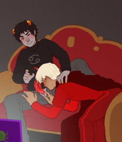 punispompouspornpalace:    Anonymous said:Â Do you like Davekat?    Anonymous said:Â Ok so I just recently started following you because I so the cronkat comic (btw can I say damn? Your art skills are just, wow) and I was wondering since I see you ship