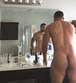 blacklongfellow:  I needed money for my school trip today.  I forgot to ask last night, so I’m standing here in the doorway way of my Dad’s bathroom, waiting on him to finish brushing his teeth, clean his ears and trim his pubes.  “Son, you’re