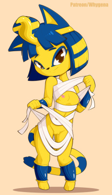 teckworks:  whygena-draws:  I’m still in the mood to draw cute video game girls. Ankha is a very cute one! [(Support me) Patreon] [Twitter] - [Deviantart] - [Pixiv] - [Commission me!] - [Comic commissions]  G O O D   C A T T E    