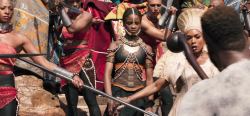 blackgirloneshots:  the-afro-argonaut:  sleepynegress: This is the scene where M’Baku calls out Shuri during the challenge. I love that everyone surrounding her snaps to action, but please check out Shuri’s body-language here.  Look at her face.She