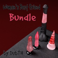   	Save money by buying the 4 Woman&rsquo;s Best Friend dildos in a bundle.  	   	This bundle contains:  	   	Woman’s Best Friend: Mud Play  	Woman’s Best Friend: Playtime  	Woman’s Best Friend: Purring  	Woman&rsquo;s Best Friend: Riding Out Save