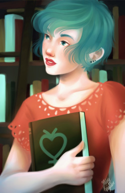 melodyknighton:  A quick painting of Ami Mizuno [Sailor Mercury], my favorite sailor scout to help kick off this month’s fan art theme: Sailor Moon.  : ) 