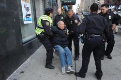 beemill:  84yo Asian American victim of NYPD brutality to sue city for ŭ million  I blogged earlier this year about the story of Kang Chun Wong, the 84 year old Chinese American man who was brutally beaten by New York City Police Department officers
