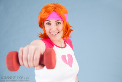 my exercise Nora cosplay, it’s comfortable and hilarious &lt;3 oh hey, that’s me ! @microkittycosplay