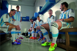 footballsocksmx:  xlotcsoxdude:  argentina-2014-world-cup-adidas-home-jersey (10) by Football Fashion on Flickr.  I looove Lavezzi! 