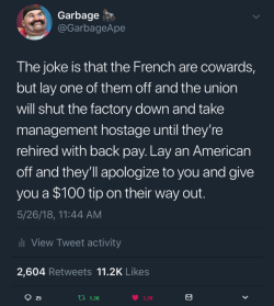 zetsubonna: starfleet-louvelune:   rowantheexplorer:  gorgonsach:  justgfy:   gorgonsach: x  Unions are trash. Theyll Destroy a whole company for firing a shitty worker.    unions are the reason you aren’t paid 2.50 an hour with steel beams about to