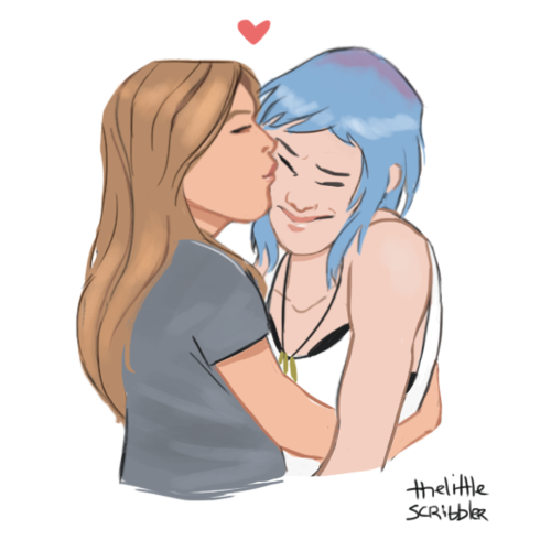 thelittle-scribbler:   Happy Bday to our favorite grumpy rebel, yet mushy blue haired girl! Chloe Price is one of my favorite videogame female characters ever and I want her to be hella happy! 😊   