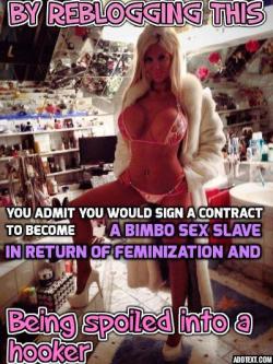jvc1999:  feminizationfantasymtf:  Male to female transformation. You want this and so much more…..  Become a woman and feminize your mind to the point of no return Once you start to feminize there is no way back.    Ye 