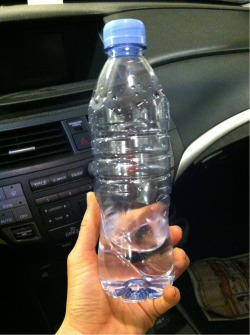 mochiyong:  Yes it may look like an ordinary water bottle but it actually belonged to Yoo Youngjae, he drank from it, threw it into the crowd, it ricocheted off a bunch of people, and by the grace of god, fell into my clumsy ass hands. And then I drank