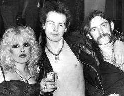 thatcoolbandpic:  Nancy, Sid and Lemmy 